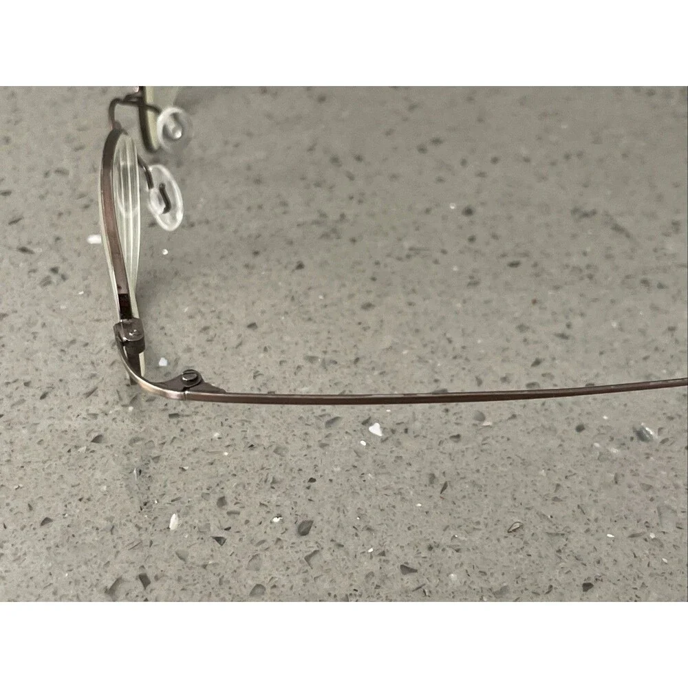 Chaps 87 03DN Gunmetal Stainless Steel Eyeglasses Frames ONLY 46-21-140 3-1
